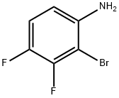 2-溴-3,4-二氟苯胺 结构式