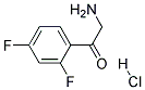 2',4'-difluoro-2-amino acetophenone hydrochloride 结构式
