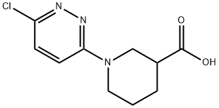 1-(6-氯哒嗪-3-基)哌啶-3-羧酸 结构式