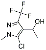 1-[5-Chloro-1-methyl-3-(trifluoromethyl)-1H-pyrazol-4-yl]ethan-1-ol 结构式