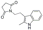 1-[2-(2-Methyl-1H-indol-3-yl)ethyl]pyrrolidine-2,5-dione 结构式