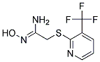 2-[3-(Trifluoromethyl)pyridin-2-ylthio]acetamide oxime 结构式