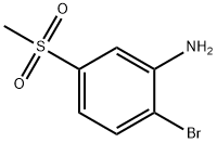 2-Bromo-5-(methylsulphonyl)aniline 结构式