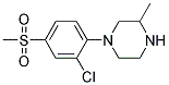 1-[2-Chloro-4-(methylsulphonyl)phenyl]-3-methylpiperazine 结构式