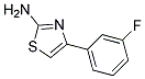 2-Amino-4-(3-fluorophenyl)-1,3-thiazole 结构式