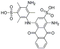 1-Amino-4-(3-amino-2,4,6-Trimethyl-5-Sulfophenylamino)Anthraquinone-2-Sulfonic Acid 结构式