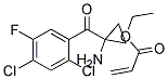 2-(2,4-Dichloro-5-Fluorobenzoyl)-2-Cyclopeopylamine-Acrylic Ethylester 结构式