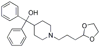 [1-(3-[1,3]DIOXOLAN-2-YL-PROPYL)-PIPERIDIN-4-YL]-DIPHENYL-METHANOL 结构式