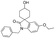 1'-BENZYL-5'-ETHOXY-4-HYDROXYSPIRO[CYCLOHEXANE-1,3-INDOLINE]-2'-ONE 结构式