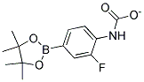 2-Fluoro-4-(4,4,5,5-Tetramethyl-1,3,2-Dioxaborolan-2-Yl)Phenylcarbamate 结构式