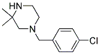 1-(4-Chlorobenzyl)-3,3-Dimethylpiperazine 结构式