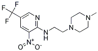 [2-(4-Methyl-piperazin-1-yl)-ethyl]-(3-nitro-5-trifluoromethyl-pyridin-2-yl)-amine 结构式