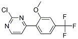 2-Chloro-4-(2-methoxy-4-trifluoromethyl-phenyl)-pyrimidine 结构式