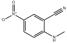 2-(甲基氨基)-5-硝基苯甲腈 结构式