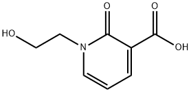 1-(2-hydroxyethyl)-2-oxo-1,2-dihydropyridine-3-carboxylic acid 结构式