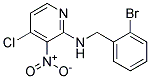(2-Bromo-benzyl)-(4-chloro-3-nitro-pyridin-2-yl)-amine 结构式
