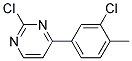 2-Chloro-4-(3-chloro-4-methyl-phenyl)-pyrimidine 结构式