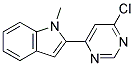 2-(6-Chloro-pyrimidin-4-yl)-1-methyl-1H-indole 结构式