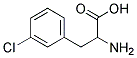 2-amino-3-(3-chlorophenyl)propanoic acid 结构式