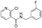 2-Chloro-N-(3-fluoro-benzyl)-nicotinamide 结构式
