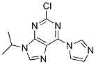 2-chloro-6-(1H-imidazol-1-yl)-9-(1-methylethyl)-9H-purine 结构式