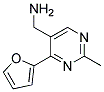 1-(4-furan-2-yl-2-methylpyrimidin-5-yl)methanamine 结构式