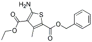 2-BENZYL 4-ETHYL 5-AMINO-3-METHYLTHIOPHENE-2,4-DICARBOXYLATE 结构式