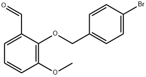 2-[(4-溴苄基)氧基]-3-甲氧基苯甲醛 结构式