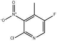 2-氯-3-硝基-4-甲基-5-氟吡啶 结构式