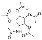 (1A,2A,3A,4A,5A)-5-ACETAMIDO-1,2,3,4-CYCLOPENTANETETRAYLTETRAACETATE 结构式