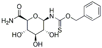 1-((BENZYLOXY)THIOCARBONYL)AMINO-1-DEOXY-B-D-GLUCOPYRANURONAMIDE 结构式