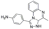 1-(P-AMINOPHENYL)-3,3A-DIHYDRO-4-METHYL(1,2,4)TRIAZOLO(4,3-A)QUINOXALINE 结构式