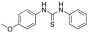 1-(P-METHOXYPHENYL)-3-PHENYL-2-THIOUREA 结构式