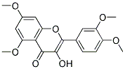 2-(3,4-DIMETHOXYPHENYL)-3-HYDROXY-5,7-DIMETHOXY-4H-CHROMEN-4-ONE 结构式
