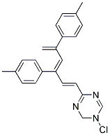 2,4,6-TRIAZA-1-(P-CHLOROPHENYL)-3,5-DI(P-TOLYL)-1,3,5-HEXATRIENE 结构式