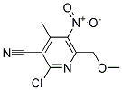 2-CHLORO-6-METHOXYMETHYL-4-METHYL-5-NITRO-3-PYRIDINECARBONITRILE 结构式