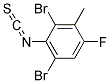 2,6-Dibromo-4-fluoro-3-methylphenylisothiocyanate 结构式