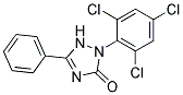 2-(2,4,6-Trichlorophenyl)-1,2-dihydro-5-phenyl-3H-1,2,4-triazol-3-one 结构式