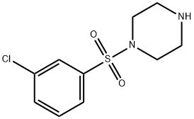 1-(3-CHLORO-BENZENESULFONYL)-PIPERAZINE 结构式