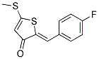 2-(4-FLUOROBENZYLIDENE)-5-(METHYLTHIO)THIOPHEN-3(2H)-ONE 结构式