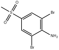 2,6-DIBROMO-4-METHYLSULFONYLANILINE 结构式