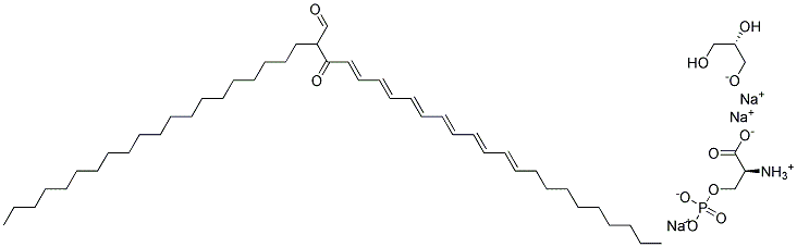 1,2-DIDOCOSAHEXAENOYL-SN-GLYCERO-3-[PHOSPHO-L-SERINE](SODIUM SALT) 结构式