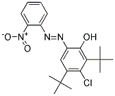 2-羟基-3,5-二叔丁基-4'-氯-2'-硝基偶氮苯 结构式