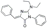 2-二乙氨基-3-苯基-5-苯亚甲基-4H-咪唑啉-4-酮 结构式