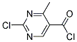4-甲基-2-氯嘧啶-5-酰氯 结构式