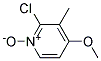 3-甲基-4-甲氧基-2-氯吡啶 N-氧化物 结构式