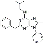 2-BENZYL-N-ISOBUTYL-8-METHYL-9-PHENYL-9H-PURIN-6-AMINE 结构式