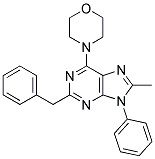 2-BENZYL-8-METHYL-6-MORPHOLINO-9-PHENYL-9H-PURINE 结构式