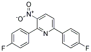 2,6-Bis(4-fluorophenyl)-3-nitropyridine 结构式