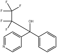 2,2,3,3,3-PENTAFLUORO-1-PHENYL-1-(PYRIDIN-4-YL)PROPAN-1-OL 结构式